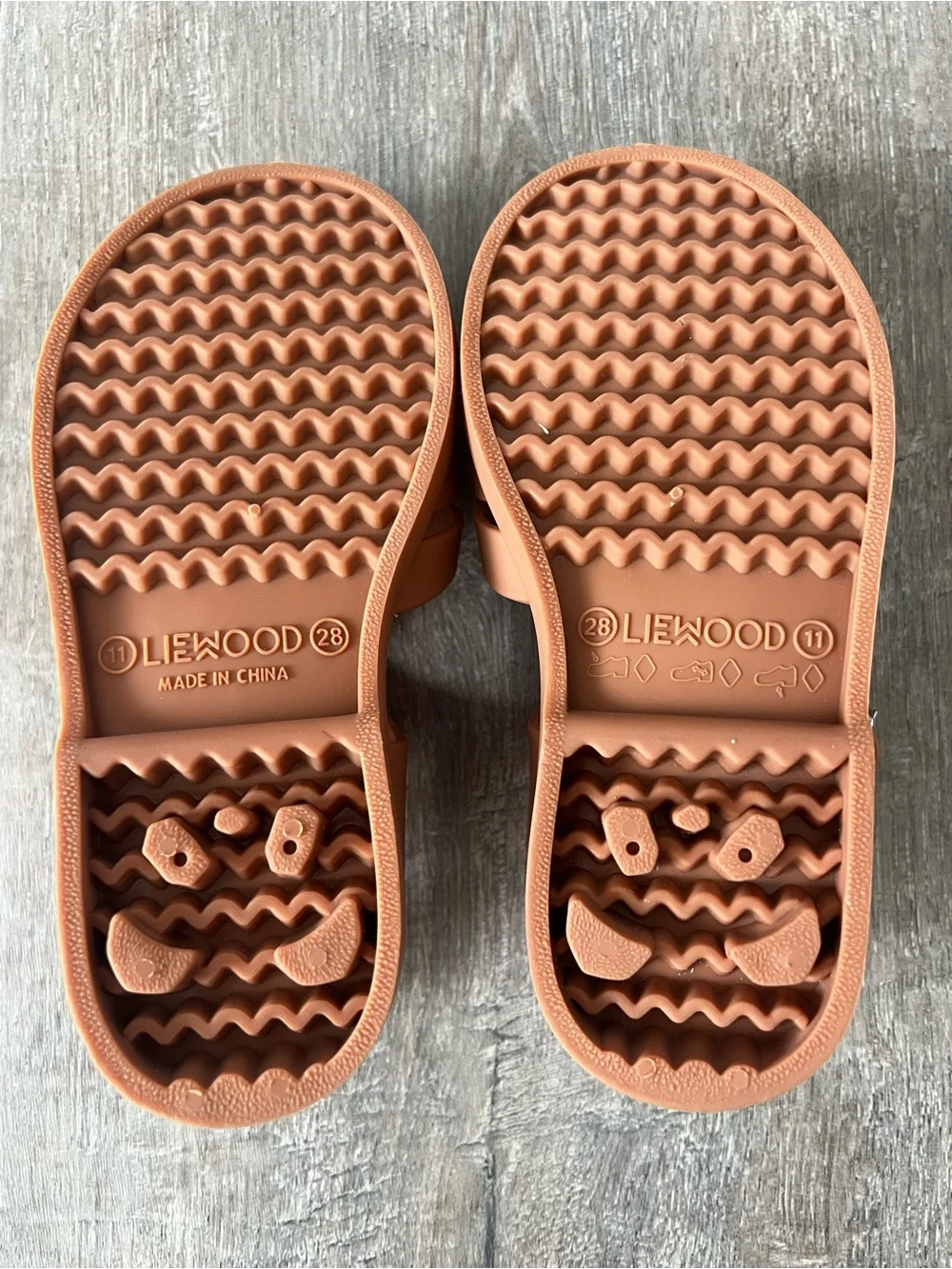 Liewood Unisex Kids Bre Jelly Sandals Camel Size 11